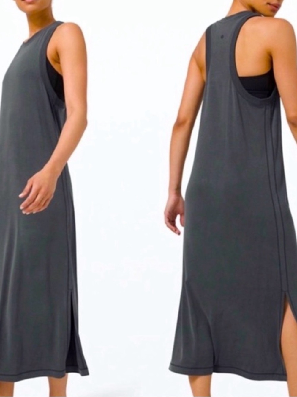 lululemon Ease of it All Tank Midi Dress - Grayish Blue - Size 2